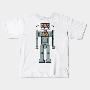 Pixel Robot 058 Kids T-Shirt